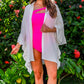 PREORDER- Hello Beach Sequin Embroidery Coverup