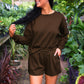 PREORDER- Luna Luxe Pullover Set- Chocolate