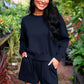 PREORDER- Luna Luxe Pullover Set- Navy