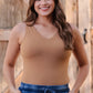 PREORDER- Haven V-Neck Bodysuit- Tan