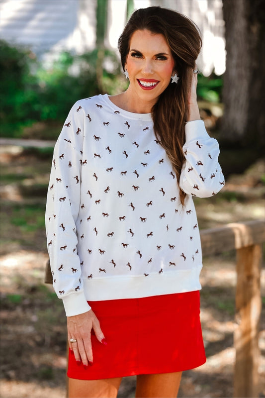 PREORDER- Giddy Up Terry Pullover