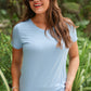 PREORDER- Jess Lea Basic Tee- Light Blue