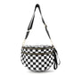 Running Errands Bum Bag, Black/White Checkered