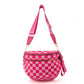 Running Errands Bum Bag, Pink/Pink Checkered