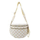 Running Errands Bum Bag, Neutral Checkered