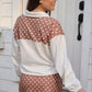 Mia Printed Pullover- Mocha Mousse Polka Dot
