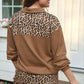 Mia Printed Pullover- Safari Chic
