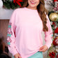 PREORDER- Candy Cane Sleeves Pullover