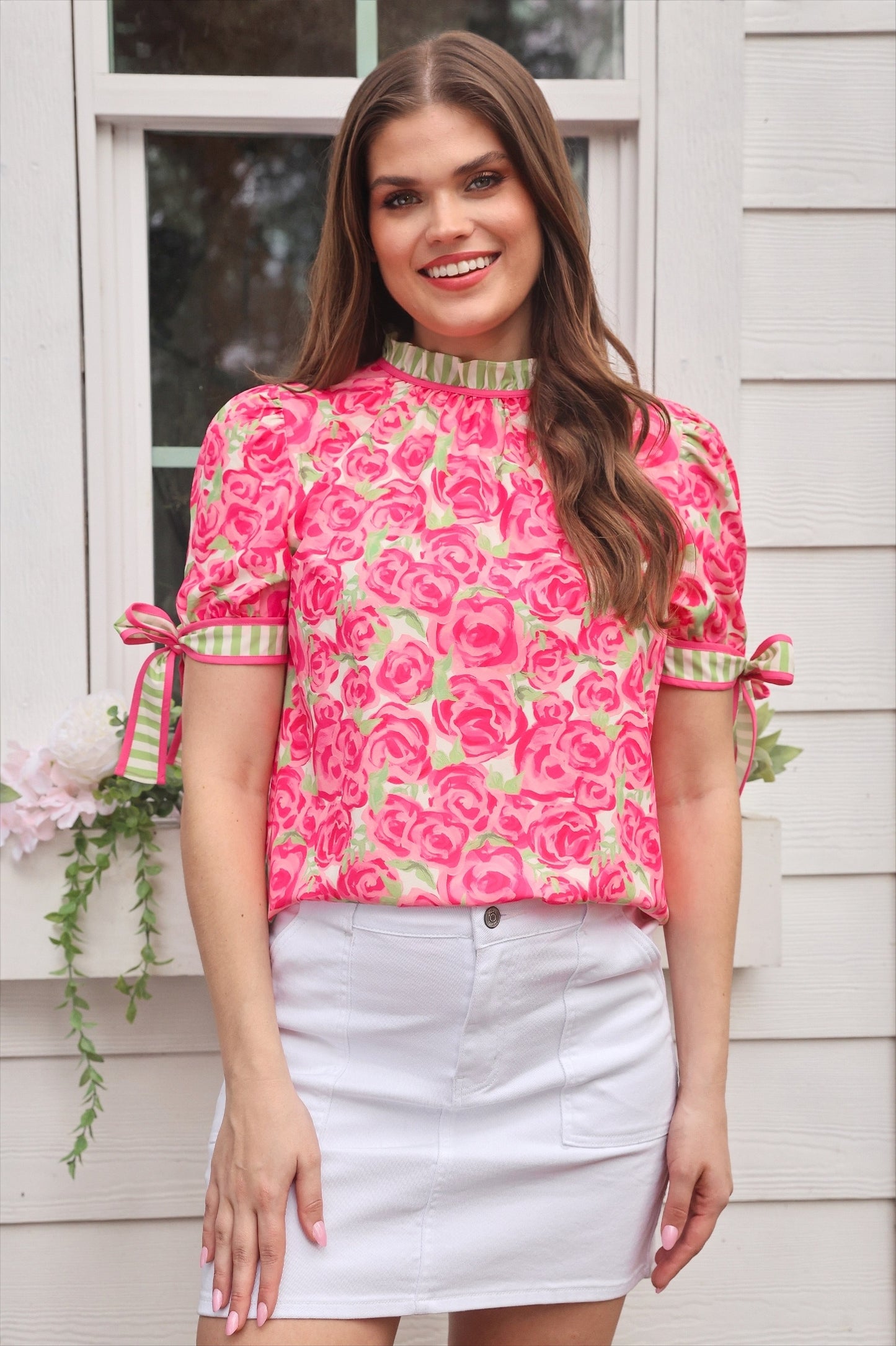 Lana Top- Sweet Roses
