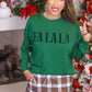 PREORDER- Fa La La Velvet Patch Luxe Pullover