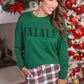 PREORDER- Fa La La Velvet Patch Luxe Pullover
