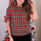 PREORDER- Lana Top- Plaid & Prowl