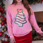 Foil Bow Christmas Treat Luxe Pullover