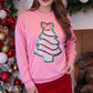 Foil Bow Christmas Treat Luxe Pullover