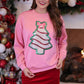Foil Bow Christmas Treat Luxe Pullover