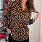 PREORDER- Nina Button Up Tunic- Leopard