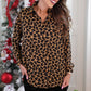 PREORDER- Nina Button Up Tunic- Leopard