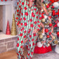 PREORDER- Plaid Poinsettia Ruffle Pajama Set