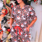 PREORDER- Santa Safari Chic Ruffle Pajama Set