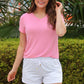 PREORDER- Jess Lea Basic Tee- Light Pink