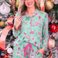 PREORDER- Decked in Ornaments Ruffle Pajama Set
