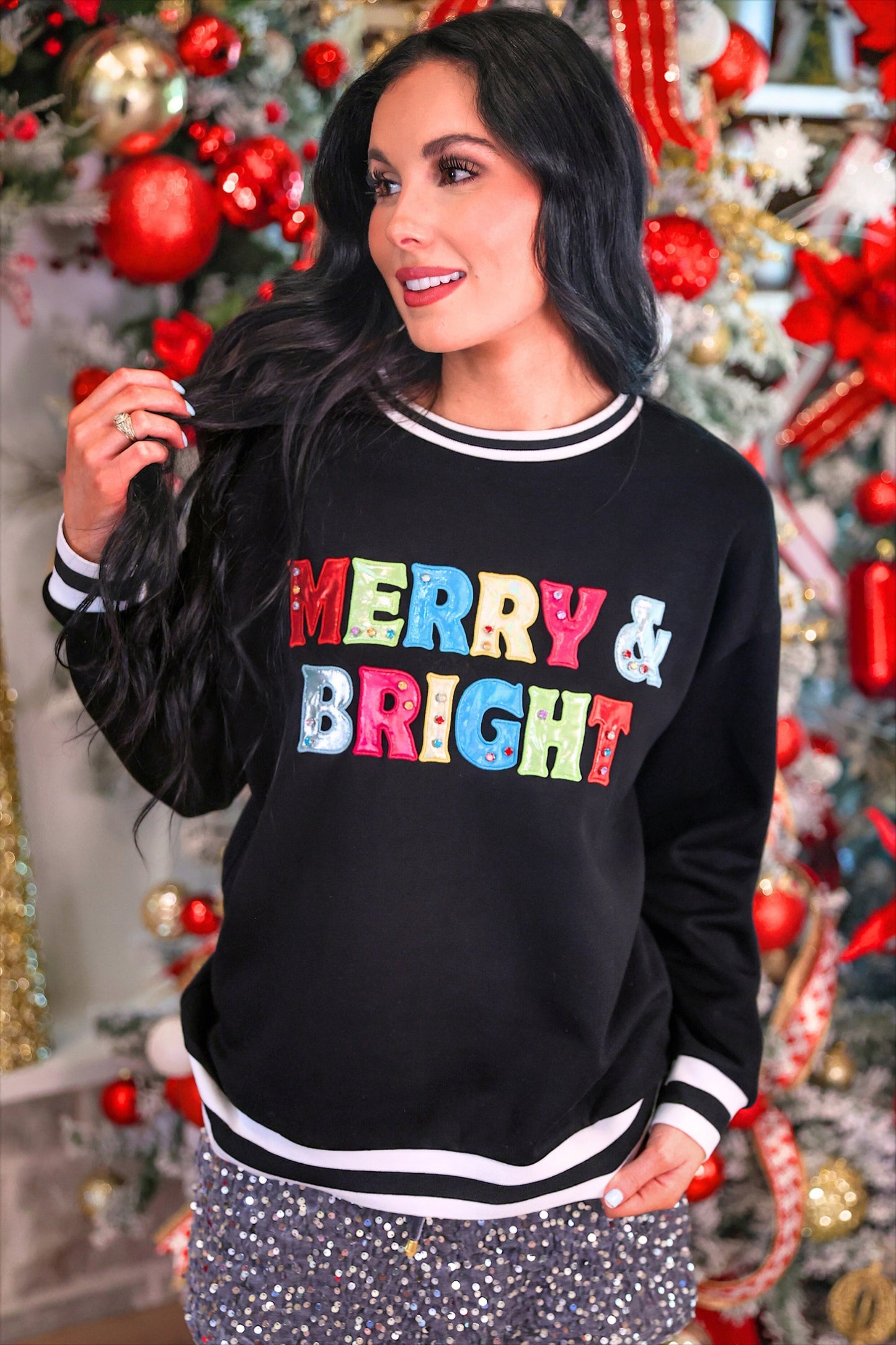 PREORDER- Merry & Bright Foil Pullover