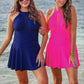 PREORDER- Chasing Sunshine Skirted Swimsuit- Neon Pink
