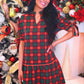 PREORDER- Evelyn Dress- Red Plaid
