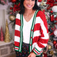 PREORDER- Festive Stripes Knit Cardigan