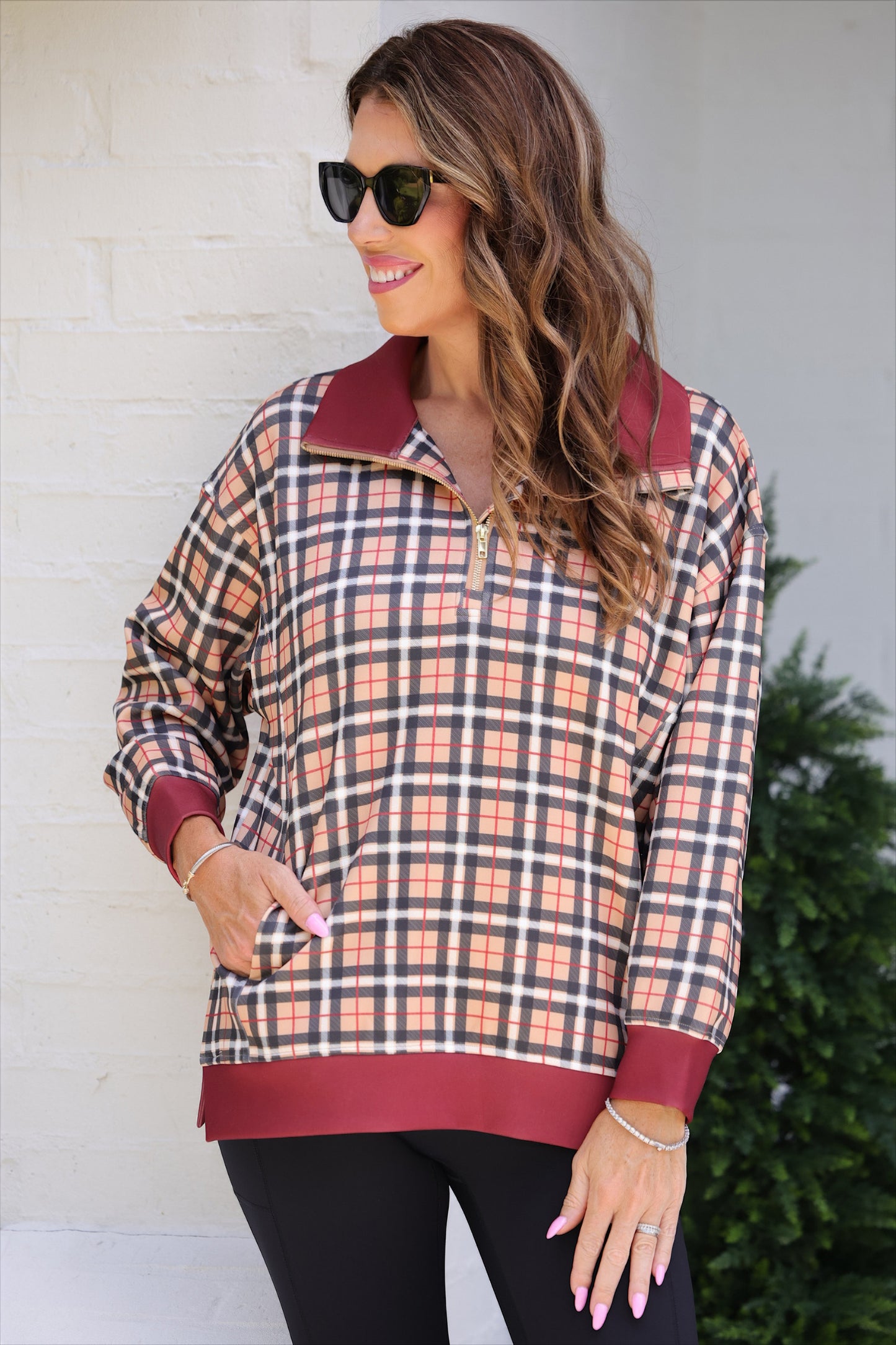 PREORDER- Everyday Pullover- Nora Plaid