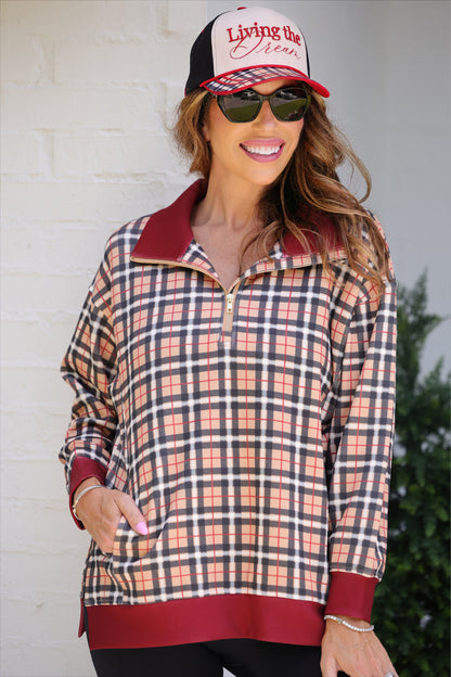 PREORDER- Everyday Pullover- Nora Plaid
