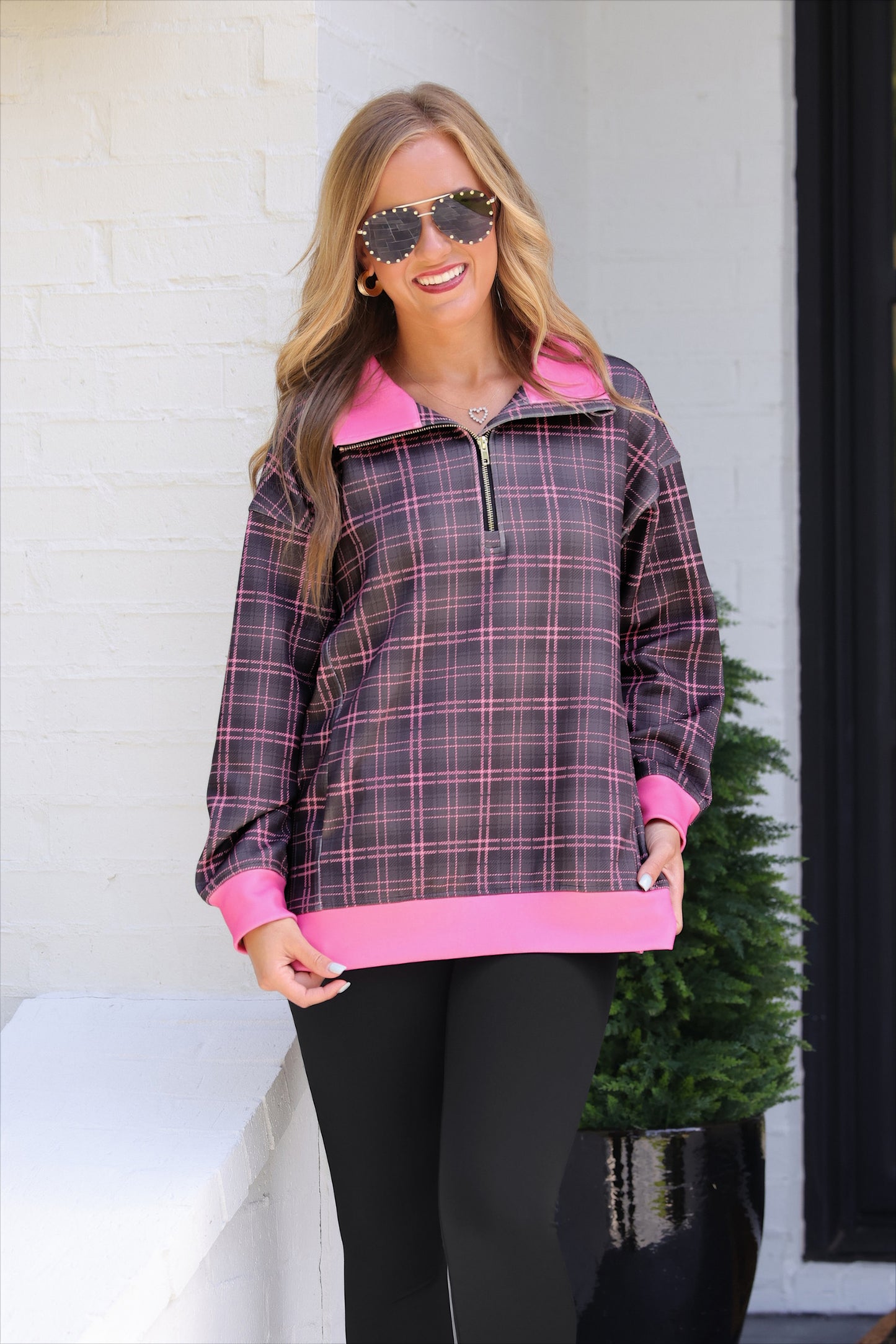 PREORDER- Everyday Pullover- Ellie Plaid