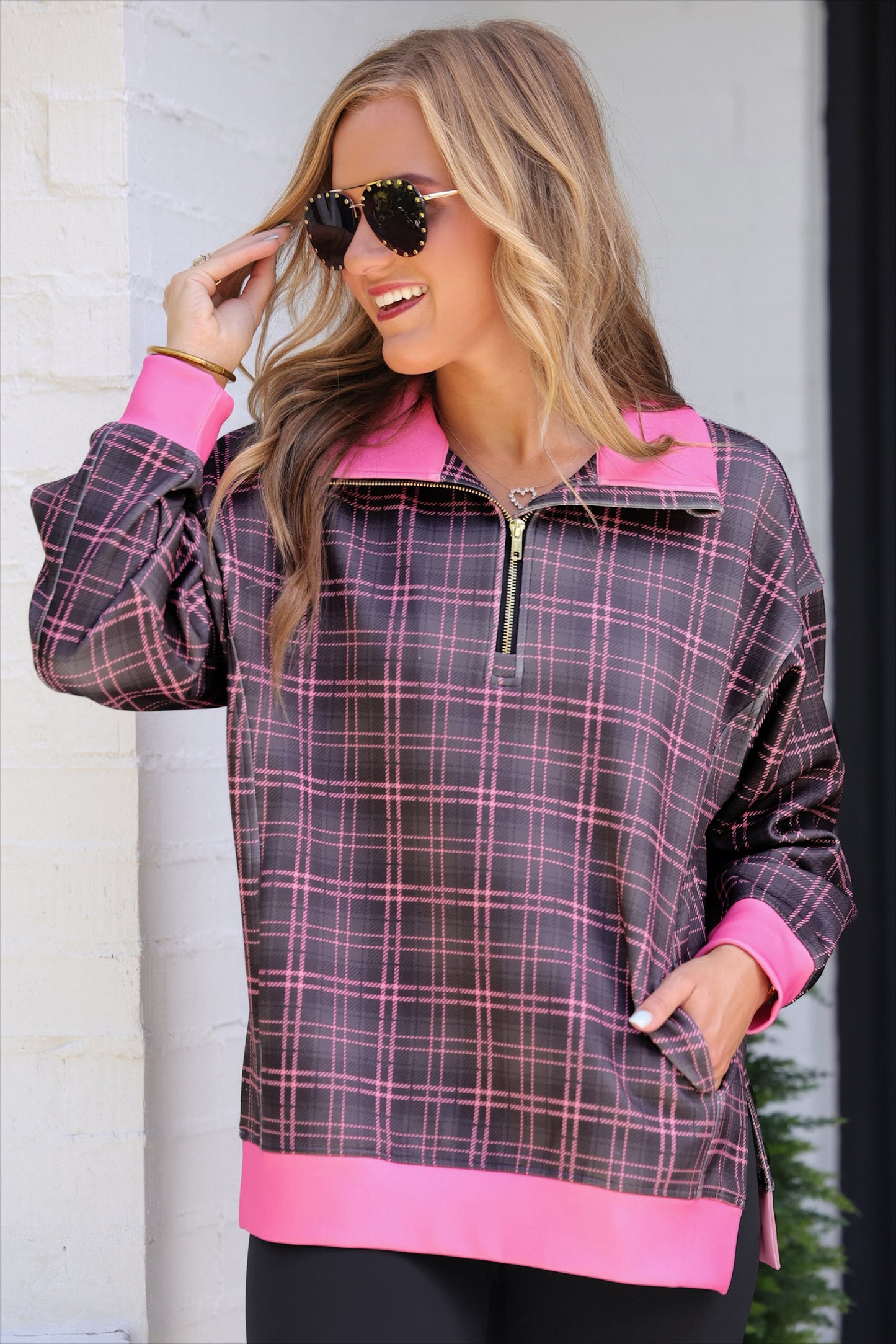 PREORDER- Everyday Pullover- Ellie Plaid