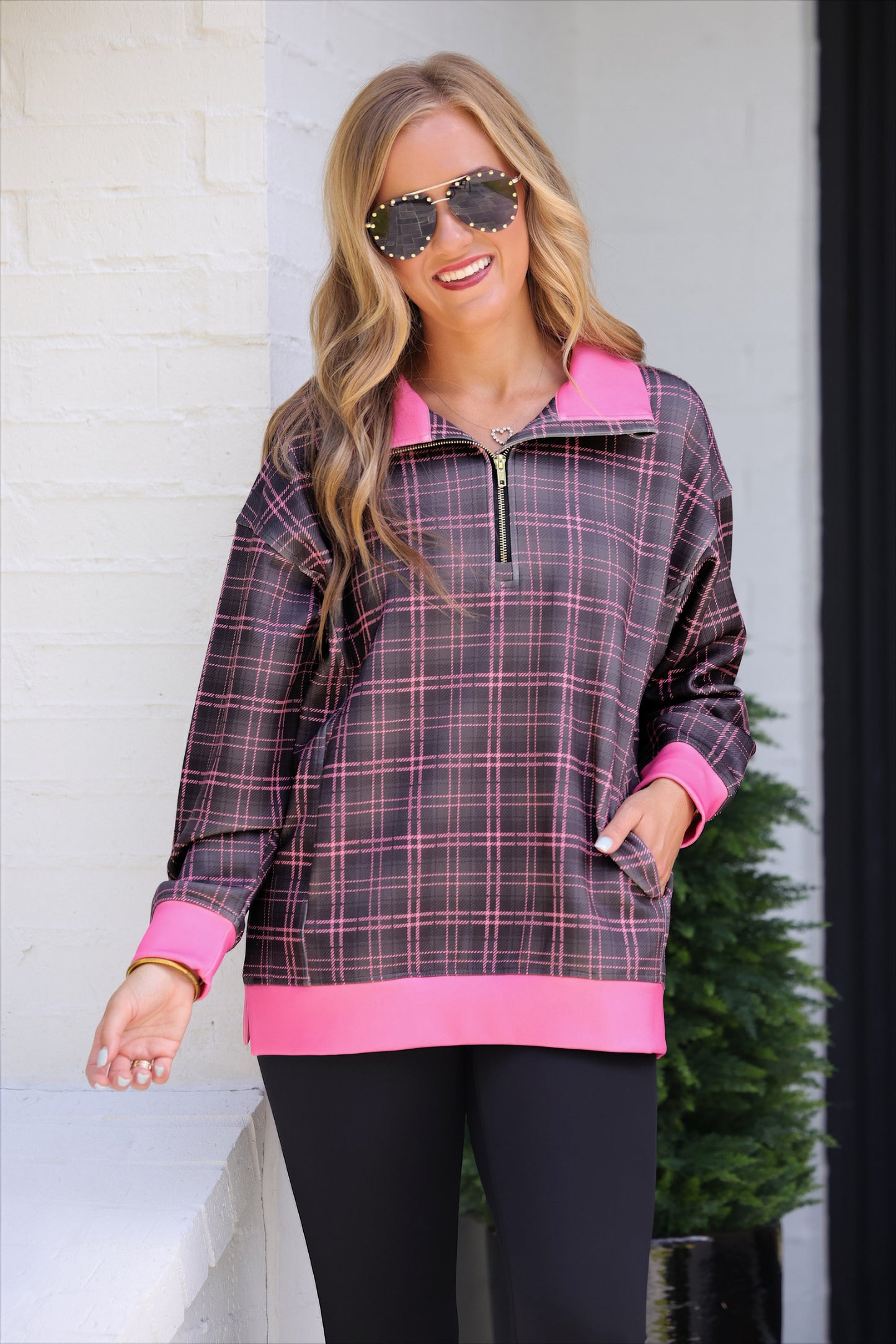 PREORDER- Everyday Pullover- Ellie Plaid