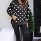 PREORDER- Everyday Pullover- After Dark Polka Dot