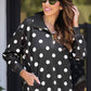 PREORDER- Everyday Pullover- After Dark Polka Dot