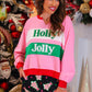 PREORDER- Holly Jolly Color Block Pullover