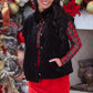 PREORDER- Velvet Quilted Vest- Black