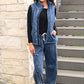 PREORDER- Refined Denim Wide Leg Pants- Light Wash