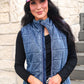 PREORDER- Refined Denim Puffer Vest