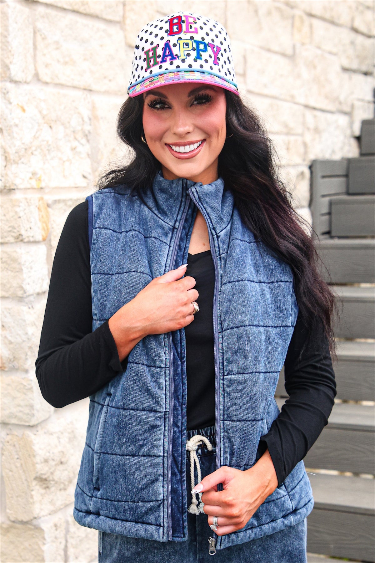 PREORDER- Refined Denim Puffer Vest