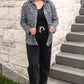 PREORDER- Refined Denim Wide Leg Pants- Black