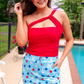 Shore About It One Piece Swimsuit, Red