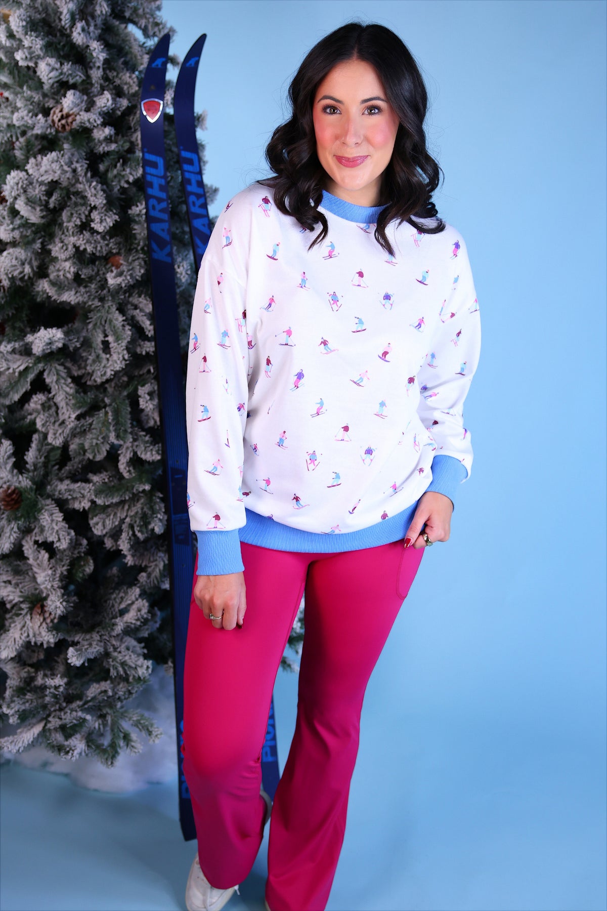 PREORDER- Compression Flared Leggings- Pink