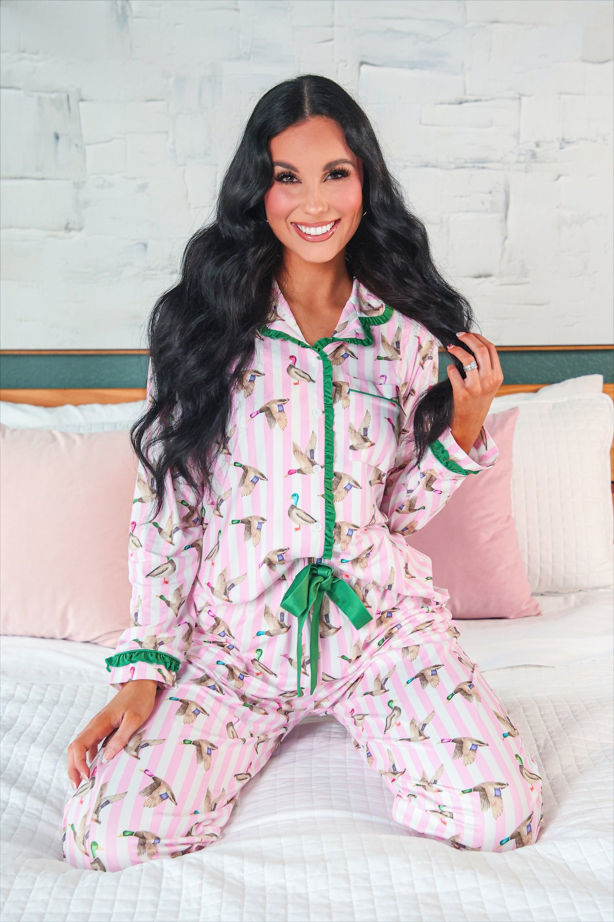 PREORDER- Lucky Duck Ruffle Pajama Set