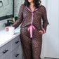 PREORDER- Coco Leopard Ruffle Pajama Set