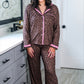 PREORDER- Coco Leopard Ruffle Pajama Set