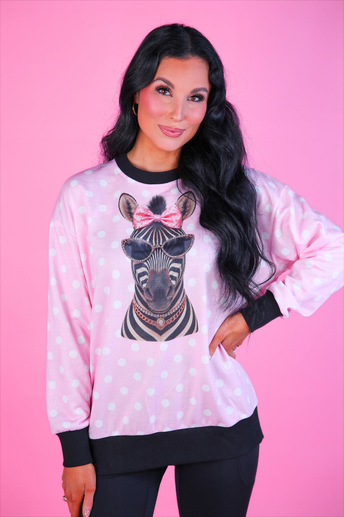 PREORDER- Pretty Wild Pullover- Sassy Stripes