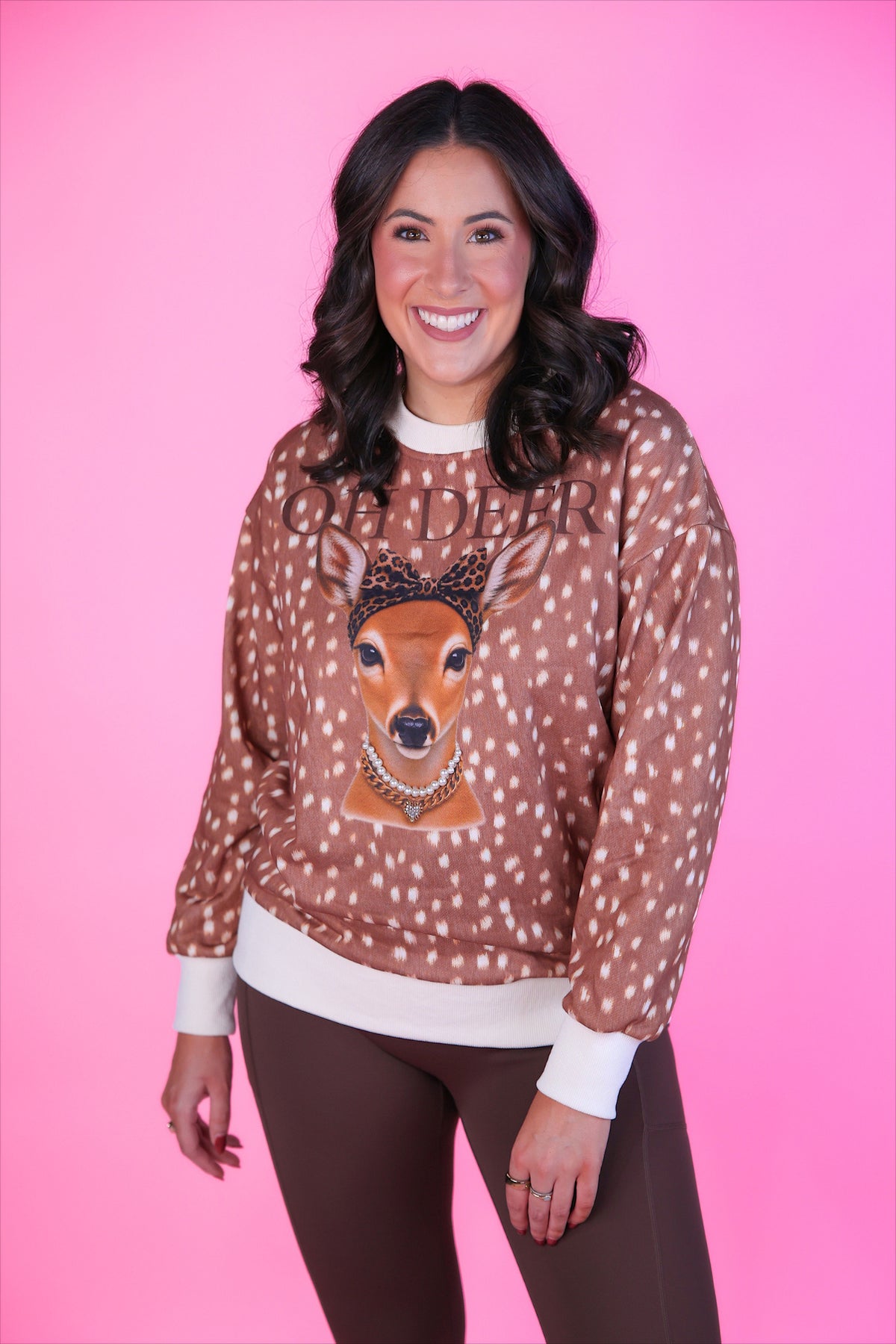 PREORDER- Pretty Wild Pullover- Oh Deer