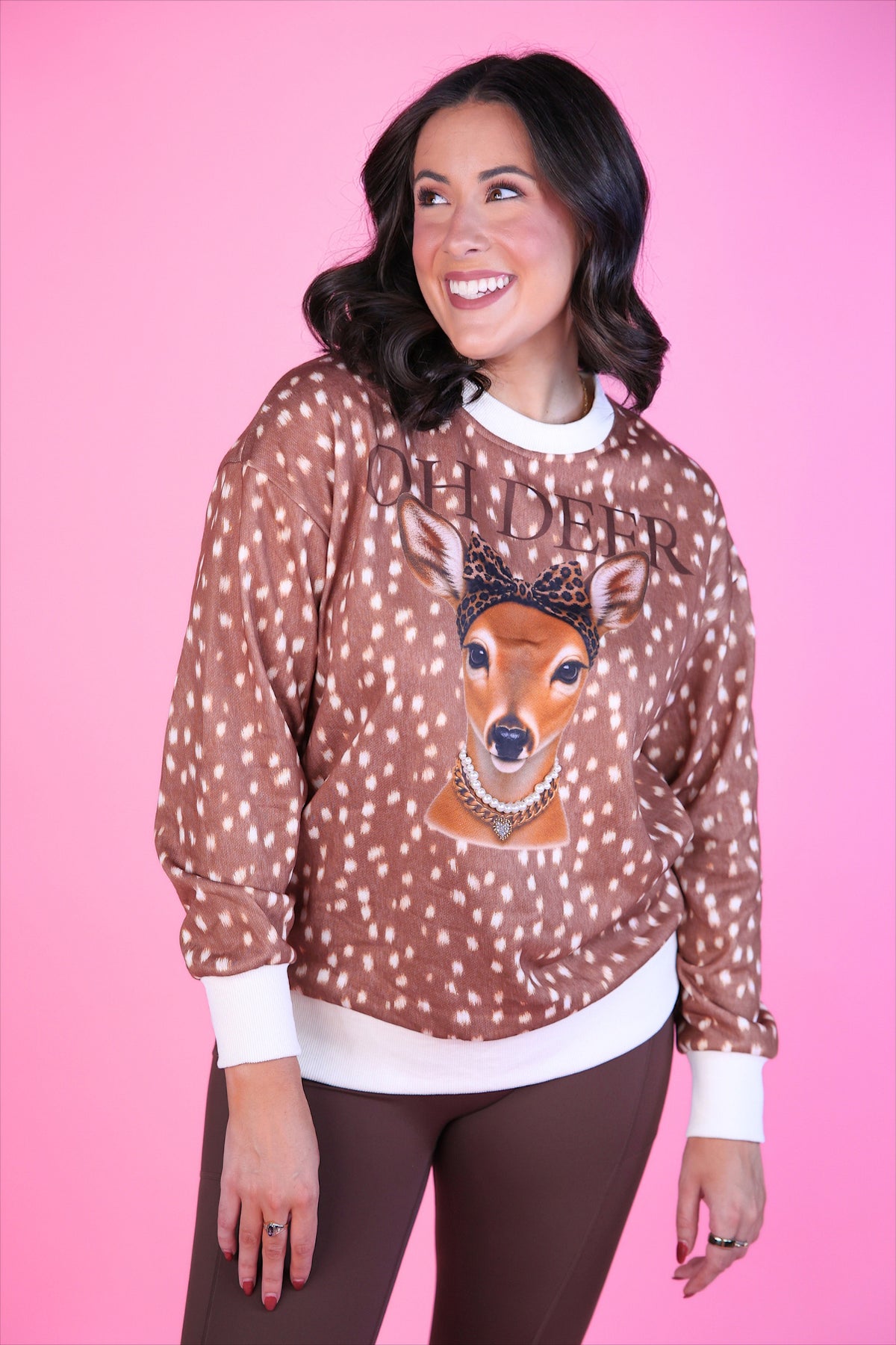 PREORDER- Pretty Wild Pullover- Oh Deer